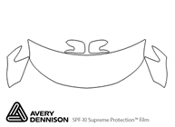 Scion tC 2014-2016 Avery Dennison Clear Bra Hood Paint Protection Kit Diagram