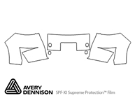 Scion xB 2008-2010 Avery Dennison Clear Bra Bumper Paint Protection Kit Diagram