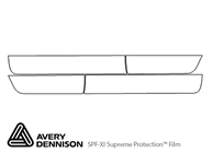 Scion xB 2008-2015 Avery Dennison Clear Bra Door Cup Paint Protection Kit Diagram