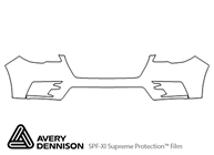 Subaru Ascent 2019-2024 Avery Dennison Clear Bra Bumper Paint Protection Kit Diagram
