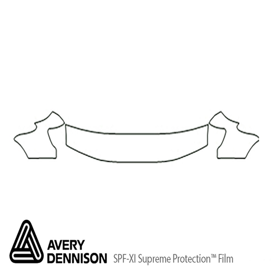 Subaru Forester 1998-2000 Avery Dennison Clear Bra Hood Paint Protection Kit Diagram