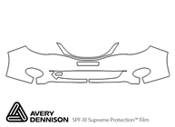 Subaru Impreza 2008-2011 Avery Dennison Clear Bra Bumper Paint Protection Kit Diagram
