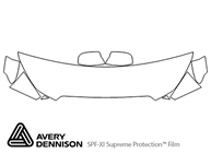 Subaru Impreza 2015-2016 Avery Dennison Clear Bra Hood Paint Protection Kit Diagram