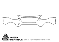 Subaru Outback 2018-2023 Avery Dennison Clear Bra Bumper Paint Protection Kit Diagram
