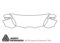 Subaru Tribeca 2006-2007 Avery Dennison Clear Bra Hood Paint Protection Kit Diagram