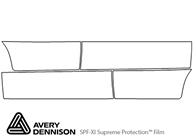 Subaru WRX 2006-2007 Avery Dennison Clear Bra Door Cup Paint Protection Kit Diagram