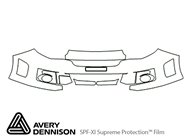 Subaru WRX 2012-2014 Avery Dennison Clear Bra Bumper Paint Protection Kit Diagram