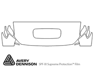 Subaru WRX 2019-2021 Avery Dennison Clear Bra Hood Paint Protection Kit Diagram