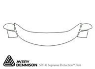 Suzuki XL-7 2007-2009 Avery Dennison Clear Bra Hood Paint Protection Kit Diagram