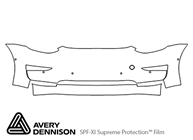 Tesla Model 3 2018-2023 Avery Dennison Clear Bra Bumper Paint Protection Kit Diagram