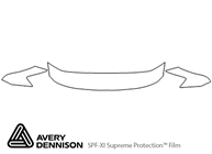 Toyota Avalon 2000-2004 Avery Dennison Clear Bra Hood Paint Protection Kit Diagram
