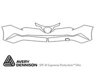 Toyota C-HR 2018-2021 Avery Dennison Clear Bra Bumper Paint Protection Kit Diagram