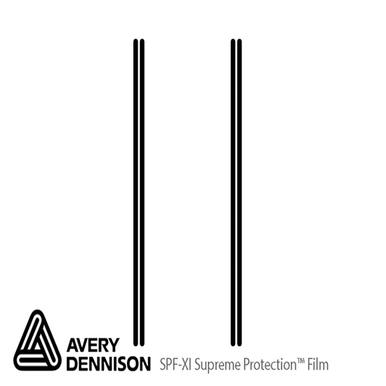 Toyota Camry 2018-2024 Avery Dennison Clear Bra Door Edge Paint Protection Kit Diagram