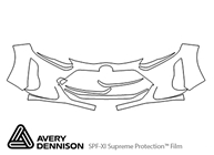 Toyota Prius 2016-2017 Avery Dennison Clear Bra Bumper Paint Protection Kit Diagram