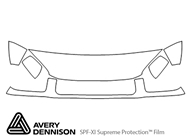 Toyota Rav4 2001-2003 Avery Dennison Clear Bra Hood Paint Protection Kit Diagram
