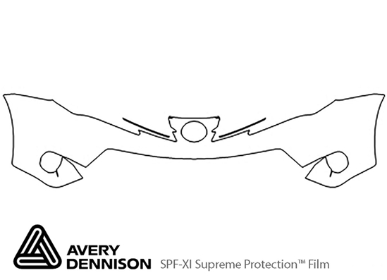 Toyota Rav4 2013-2015 Avery Dennison Clear Bra Bumper Paint Protection Kit Diagram