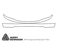 Toyota Tacoma 2001-2004 Avery Dennison Clear Bra Bumper Paint Protection Kit Diagram