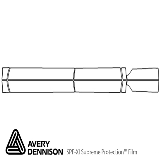 Toyota Tundra 2008-2013 Avery Dennison Clear Bra Door Cup Paint Protection Kit Diagram