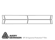 Toyota Tundra 2014-2021 Avery Dennison Clear Bra Door Cup Paint Protection Kit Diagram