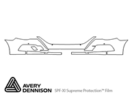 Volkswagen CC 2009-2012 Avery Dennison Clear Bra Bumper Paint Protection Kit Diagram