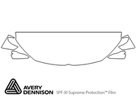 Volkswagen CC 2013-2017 Avery Dennison Clear Bra Hood Paint Protection Kit Diagram