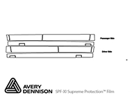 Volkswagen CC 2013-2017 Avery Dennison Clear Bra Door Cup Paint Protection Kit Diagram