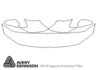 Volkswagen Jetta 2011-2018 Avery Dennison Clear Bra Hood Paint Protection Kit Diagram