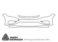 Volkswagen Jetta 2019-2021 Avery Dennison Clear Bra Bumper Paint Protection Kit Diagram