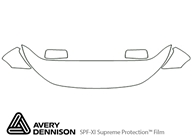 Volkswagen Routan 2009-2014 Avery Dennison Clear Bra Hood Paint Protection Kit Diagram