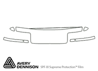 Volvo 850 1993-1997 Avery Dennison Clear Bra Hood Paint Protection Kit Diagram