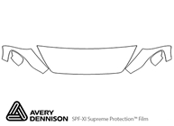 Volvo C30 2011-2013 Avery Dennison Clear Bra Hood Paint Protection Kit Diagram