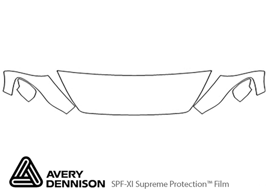 Volvo C30 2011-2013 Avery Dennison Clear Bra Hood Paint Protection Kit Diagram