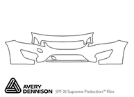 Volvo S60 2011-2013 Avery Dennison Clear Bra Bumper Paint Protection Kit Diagram