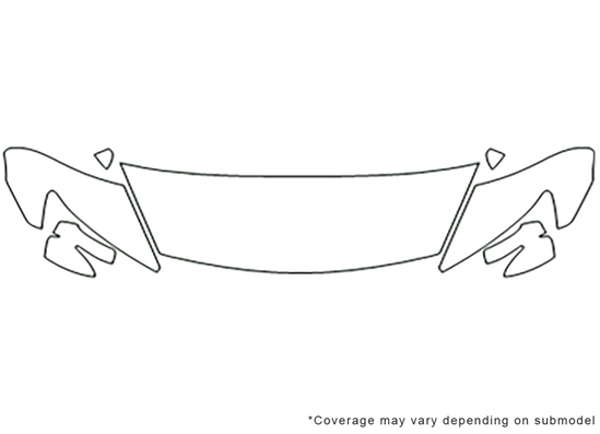 Acura CSX 2008-2011 Avery Dennison Clear Bra Hood Paint Protection Kit Diagram