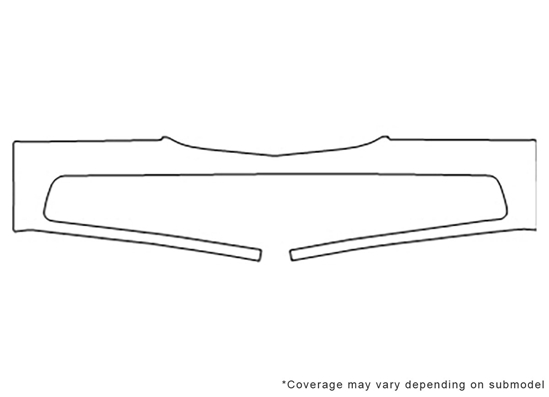 Acura RL 1999-2004 3M Clear Bra Bumper Paint Protection Kit Diagram