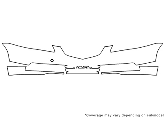Acura TL 2007-2008 3M Clear Bra Bumper Paint Protection Kit Diagram