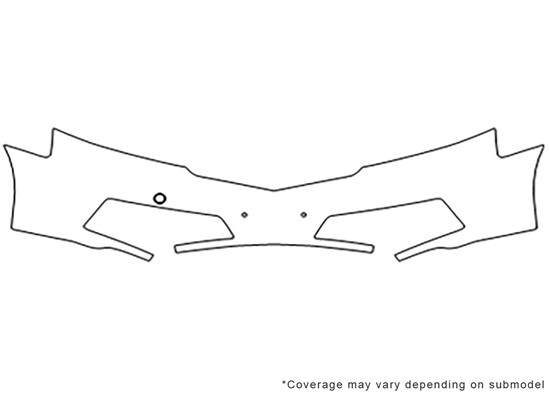 Acura TL 2009-2011 3M Clear Bra Bumper Paint Protection Kit Diagram