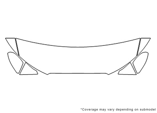 Audi A6 2016-2024 Avery Dennison Clear Bra Hood Paint Protection Kit Diagram
