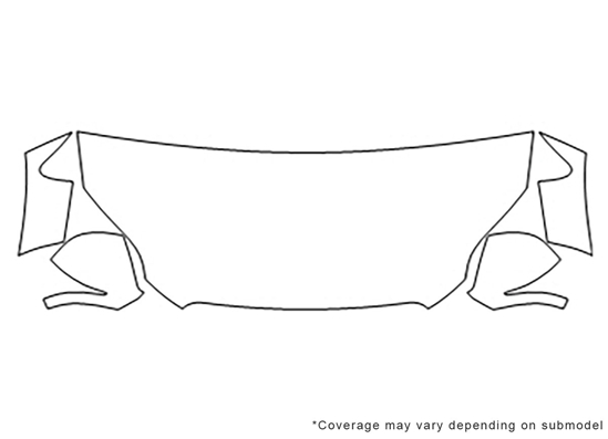Audi Q7 2007-2009 Avery Dennison Clear Bra Hood Paint Protection Kit Diagram
