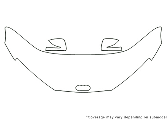 Audi R8 2008-2012 Avery Dennison Clear Bra Hood Paint Protection Kit Diagram
