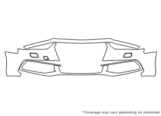 Audi S4 2013-2016 Avery Dennison Clear Bra Bumper Paint Protection Kit Diagram