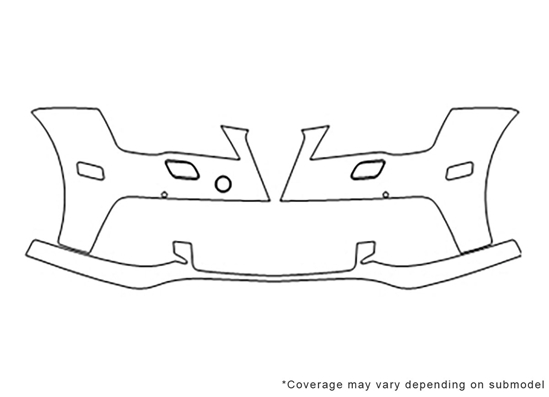 Audi S7 2013-2015 Avery Dennison Clear Bra Bumper Paint Protection Kit Diagram