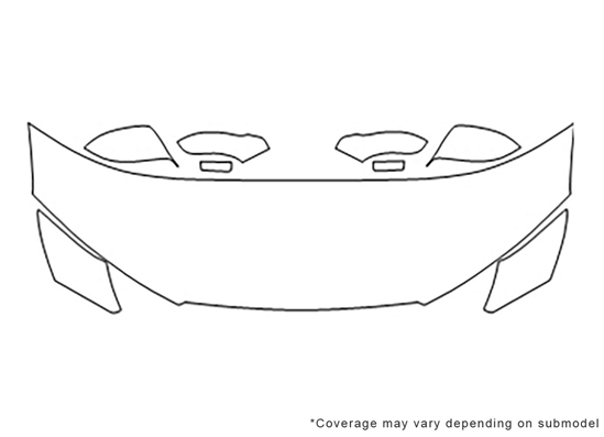 Audi S7 2013-2015 Avery Dennison Clear Bra Hood Paint Protection Kit Diagram