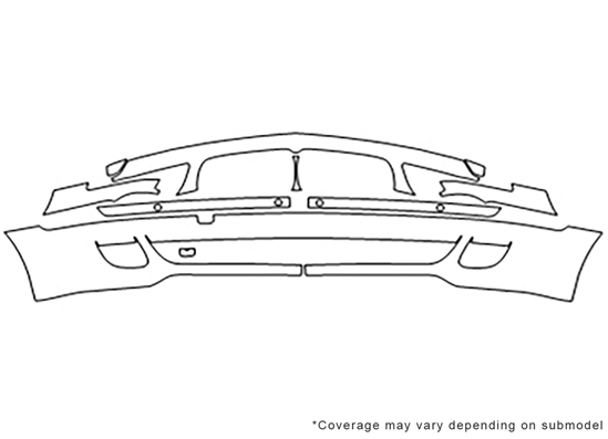 BMW 7-Series 2006-2008 3M Clear Bra Bumper Paint Protection Kit Diagram
