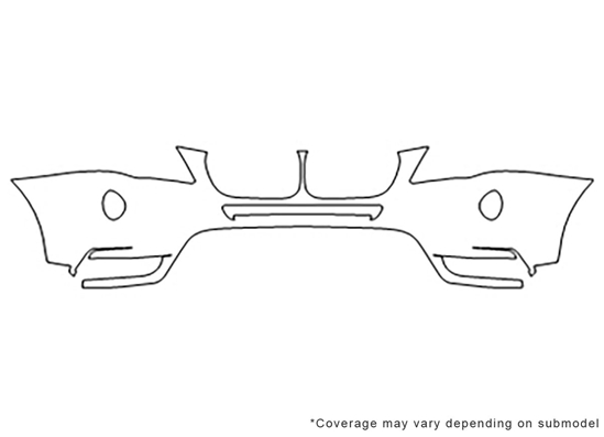 BMW X3 2011-2014 Avery Dennison Clear Bra Bumper Paint Protection Kit Diagram