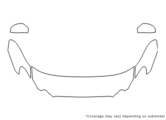 Buick Allure 2008-2009 Avery Dennison Clear Bra Hood Paint Protection Kit Diagram