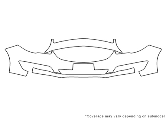 Buick Regal 2014-2017 3M Clear Bra Bumper Paint Protection Kit Diagram