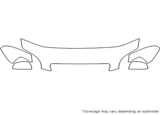 Chevrolet Aveo 2007-2011 3M Clear Bra Hood Paint Protection Kit Diagram