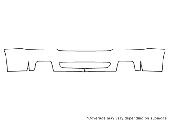 Chevrolet Suburban 2003-2006 3M Clear Bra Bumper Paint Protection Kit Diagram