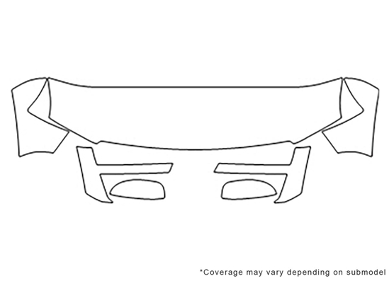 Chevrolet Tahoe 2008-2013 3M Clear Bra Hood Paint Protection Kit Diagram